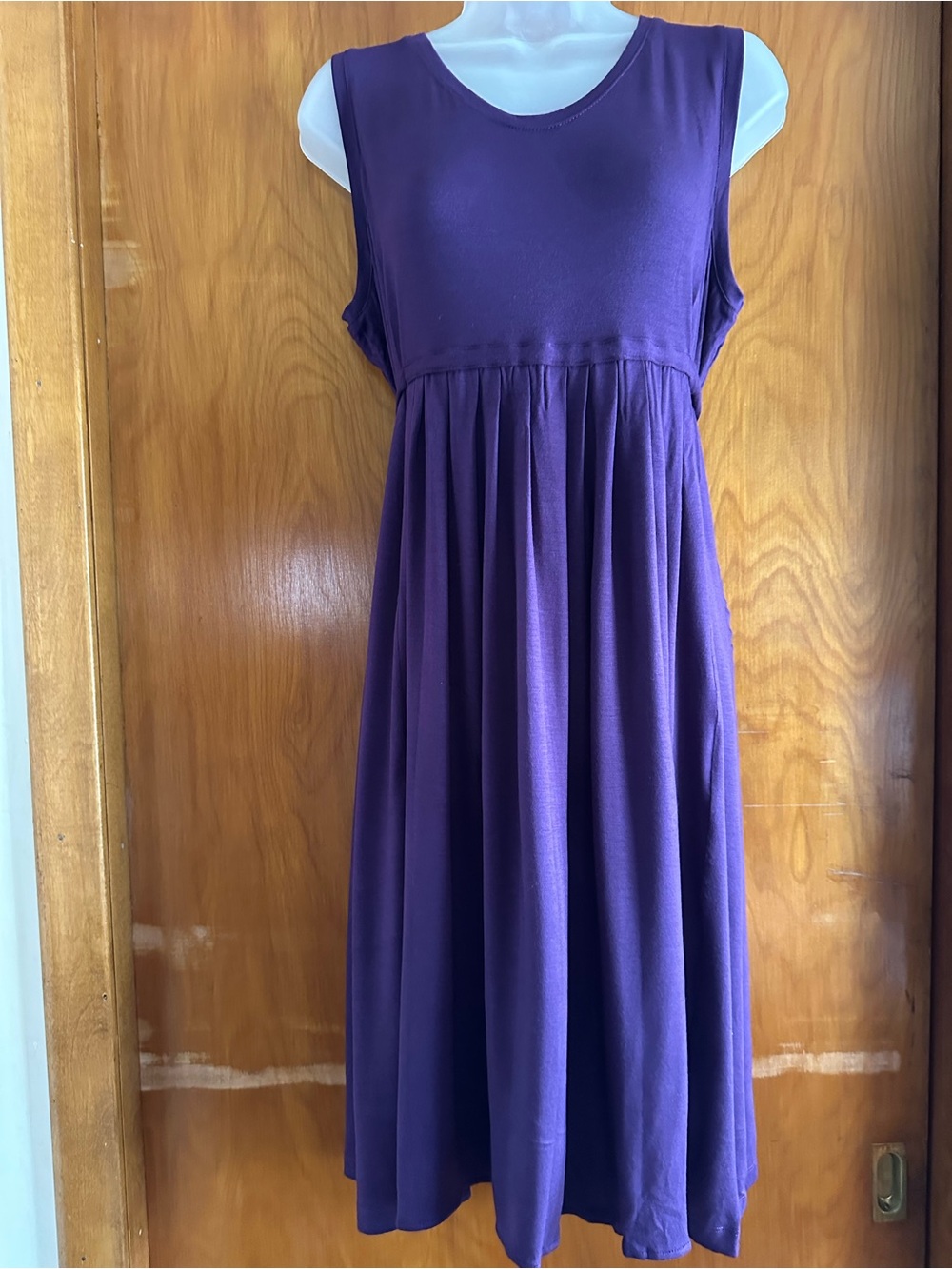 Du Jour by QVC Women’s Sleeveless Empire Waist Knit Dress NWT